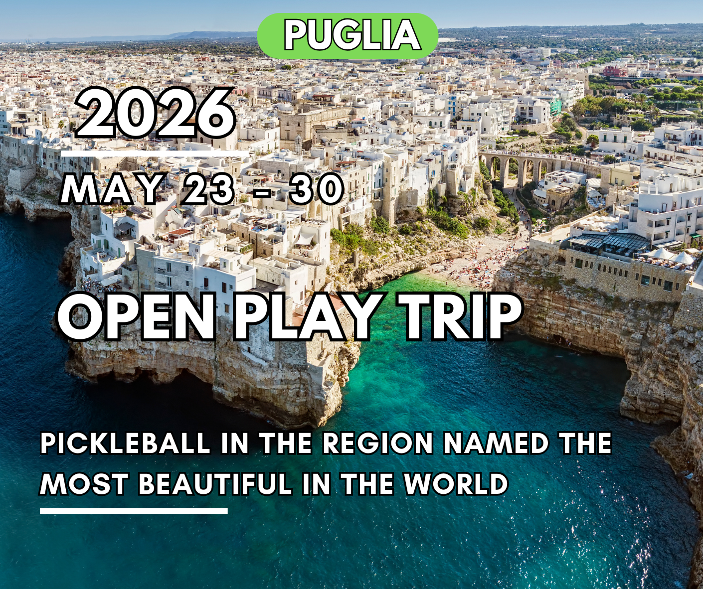 Puglia - Open Play Trip | 23 - 30 May 2026