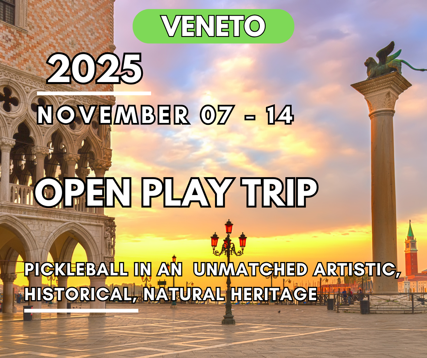 Veneto Open Play Pickleball Trip November 2025 Italy
#pickleballitalytrips #pickleballtrips #pickleballtravels #pickleballvacations #pickleballgateways #pickleballholidays #pickleballitaly #pickleball