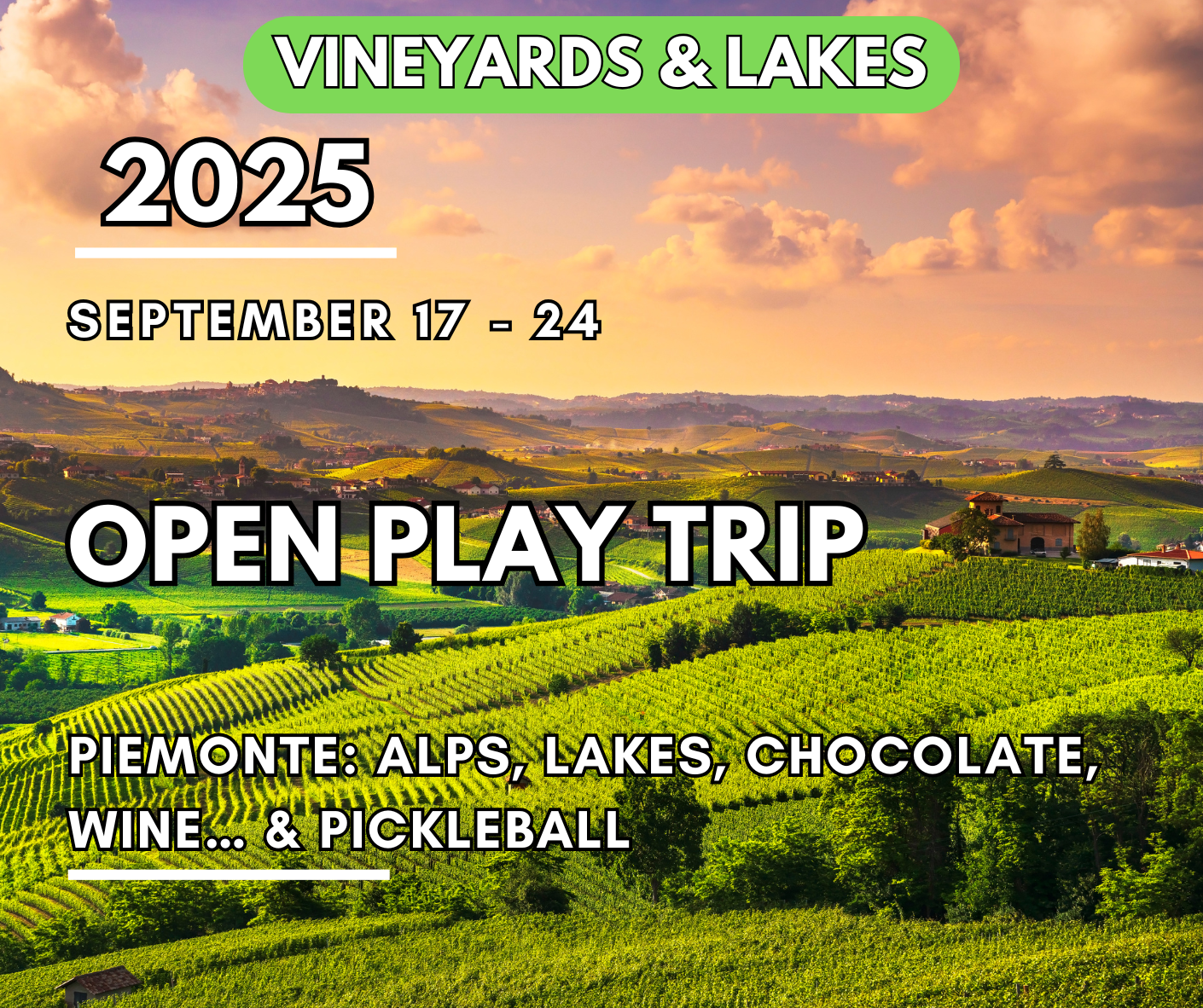 Piedmont Pickleball Trip September 2025 Italy #pickleballitalytrips #pickleballtrips #pickleballtravels #pickleballvacations #pickleballgateways #pickleballholidays #pickleballitaly #pickleball