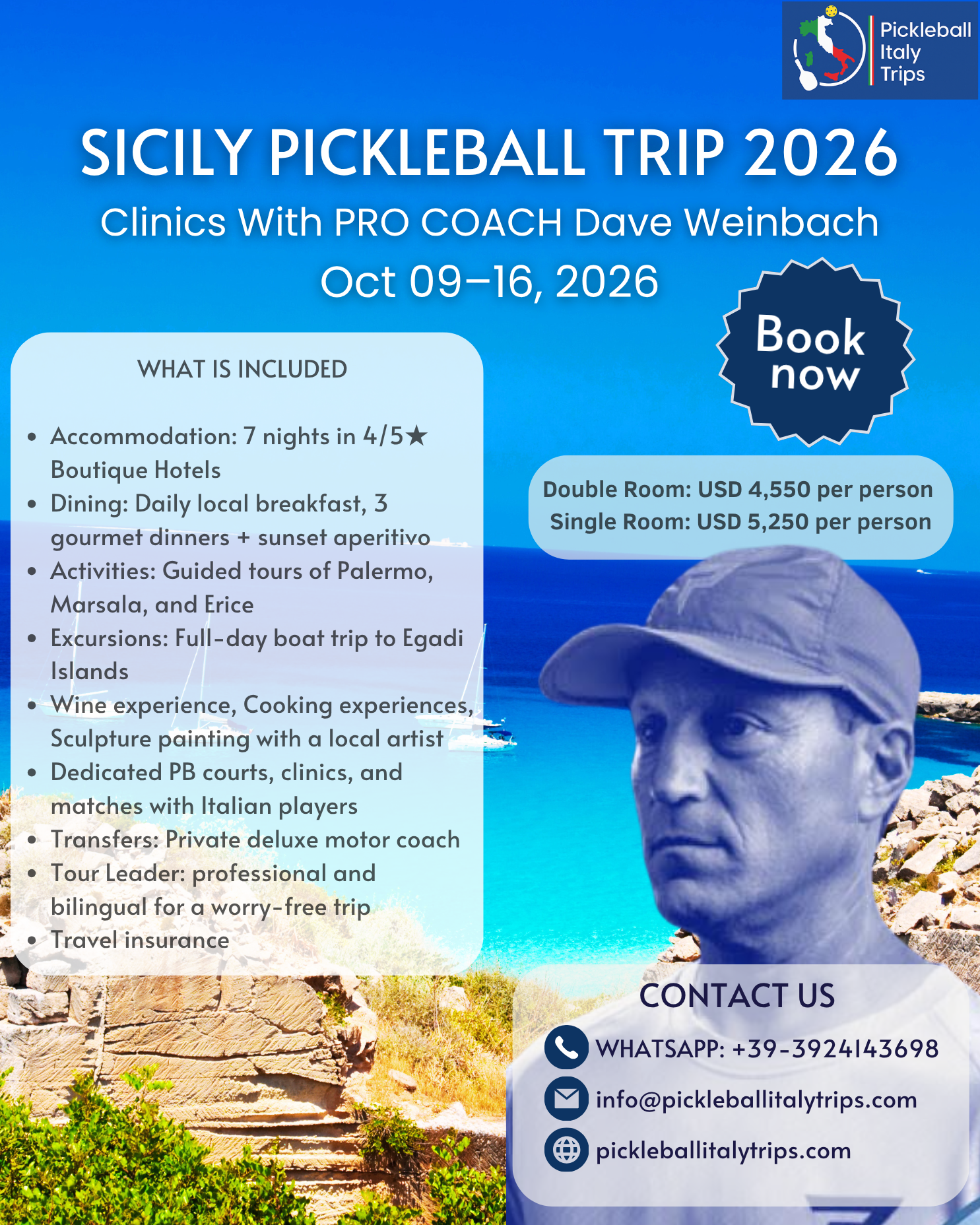 West Coast Sicily - PRO Coach Dave Weinbach | 09 - 16 October 2026