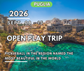 Puglia - Open Play Trip | 08 - 15 Sept. 2026