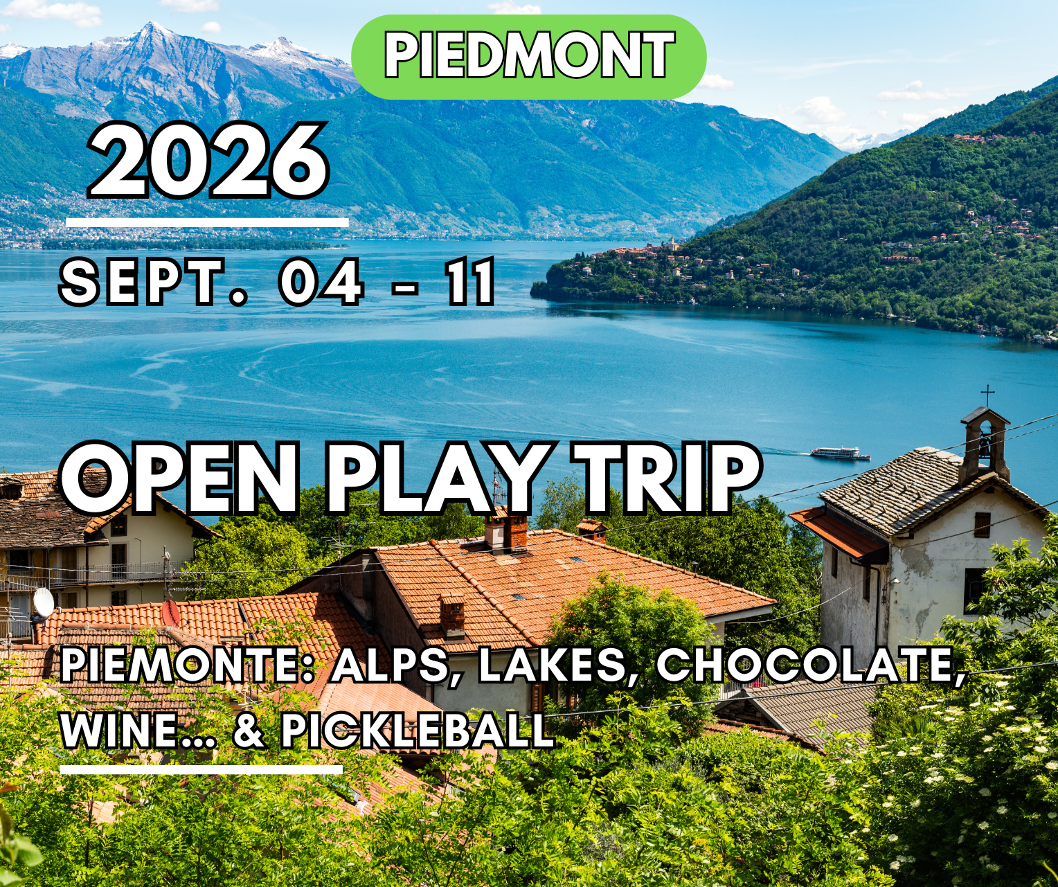 Piedmont - Open Play Trip | 04 - 11 September 2026
