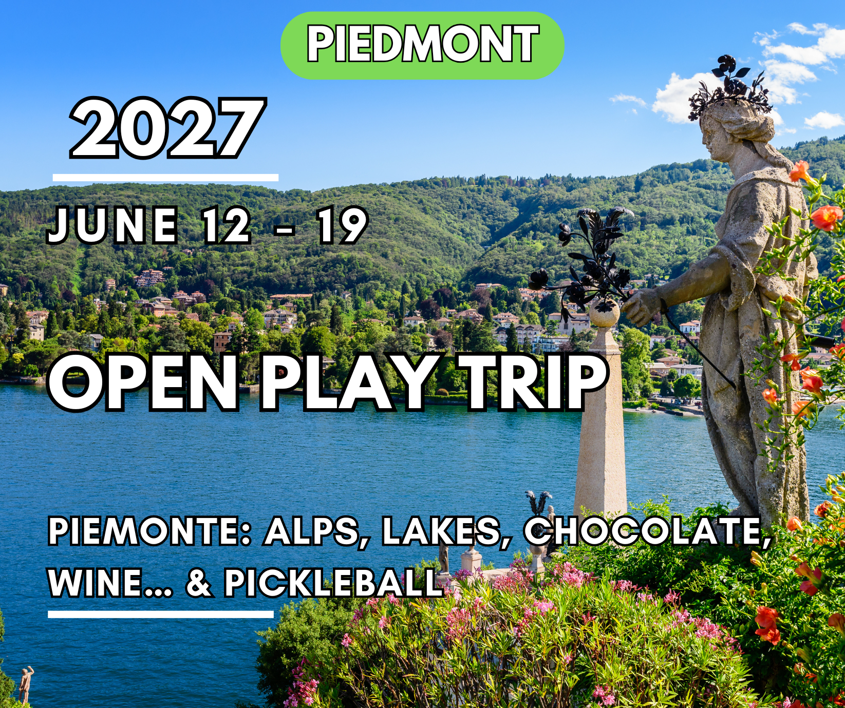 Piedmont - Open Play Trip | 12 - 19 June 2027